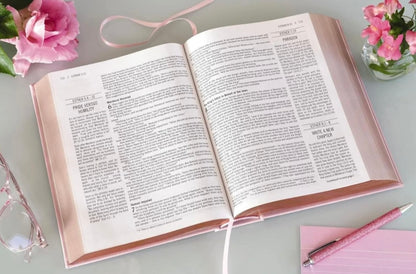 The Jesus Bible, NIV – Pink Leathersoft