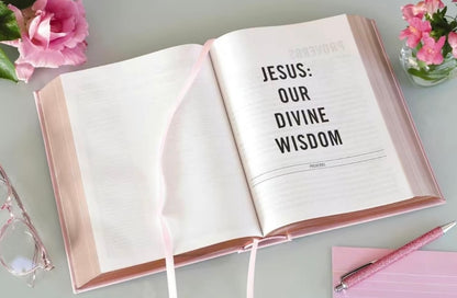 The Jesus Bible, NIV – Pink Leathersoft